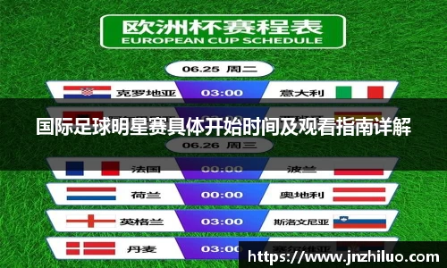 国际足球明星赛具体开始时间及观看指南详解